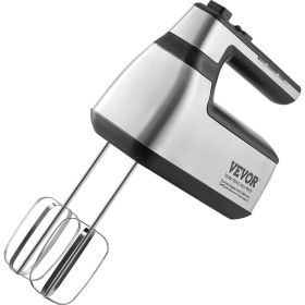 Cordless Electric Hand Mixer, 100W, Continuously Variable Electric Handheld Mixer, with Turbo Boost Beaters Dough Hooks Storage Bag